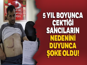 Karnında 5 yıl boyunca gazlı bez ile yaşadı