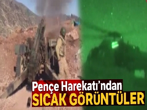 Pençe Harekatı'nda kara destek vasıtaları teröristleri vuruyor