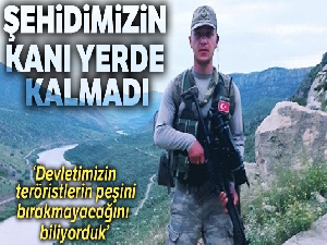 Samsunlu şehidin kanı yerde kalmadı