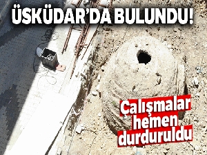 Üsküdar'da tarihi kalıntıların bulunduğu inşaat alanı havadan görüntülendi