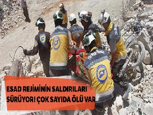 Esad rejiminin ve Rus uçaklarının İdlib'e saldırıları devam ediyor: 16 ölü