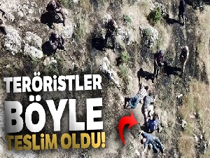 8 askeri şehit eden teröristler böyle teslim oldu