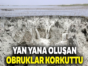 Yan yana oluşan obruklar korkuttu
