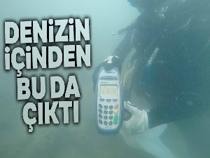 Denizden çıkanlar görenleri şaşırttı