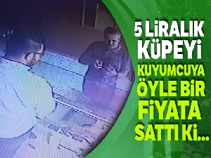 Sahte küpeyi 700 liraya sattı