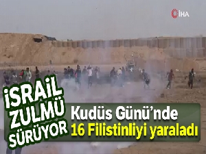 İsrail askerleri Kudüs Günü'nde 16 Filistinliyi yaraladı