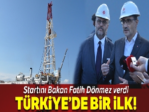 Kırklareli'de son teknolojiyle yapılan sondaj çalışmalarına start verildi