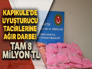 Kapıkule'de uyuşturucu tacirlerine ağır darbe: Tam 8 milyon TL