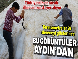 Bu görüntüler Erzurum'dan değil Aydın'dan