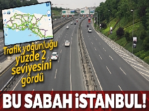 Tatilcilerin gitmesiyle boşalan yollar havadan görüntülendi