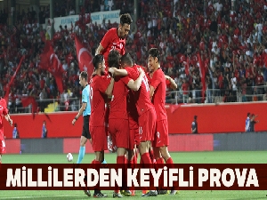 A Milliler'den keyifli prova