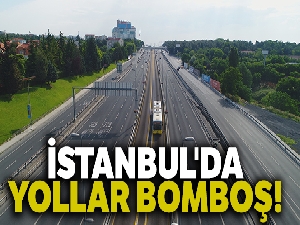 İstanbul'da yollar bayram etti