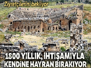 1800 yıllık antik tiyatro ihtişamıyla kendine hayran bırakıyor