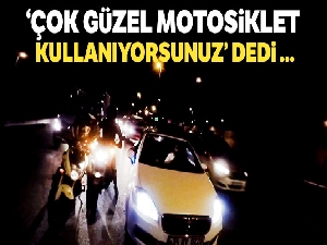 E-5 Karayolu'nda motosikletliler otomobilin önünü kesip sürücünün üstüne yürüdü