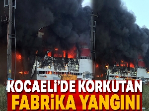 Fabrika yangını kontrol altına alınıyor
