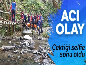 Çektiği selfie sonu oldu