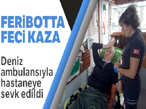 Feribotta parmağı koptu