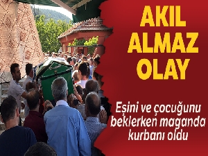Eşini ve çocuğunu beklerken maganda kurbanı oldu