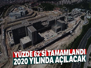 Yüzde 62'si tamamlanan Kocaeli Şehir Hastanesi 2020 yılında açılacak