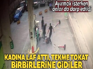 Esenyurt'ta tekmeli tokatlı laf atma kavgası