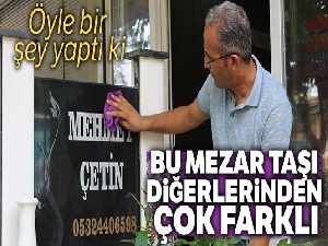 Mezar taşının üzerinde telefon numarasını gören şaşkına dönüyor