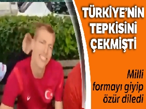 Fırçacı Belçikalı özür diledi