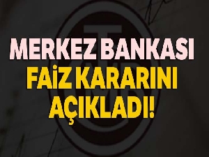 Merkez Bankası faizi değiştirmedi