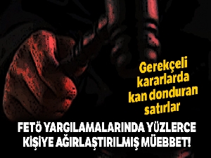 İzmir'deki FETÖ yargılamalarında yüzlerce kişiye ağırlaştırılmış müebbet