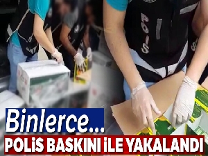 Çay görünümlü kaçak sigara sevkıyatı polise takıldı