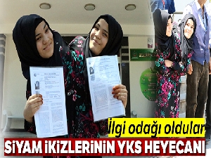Siyam ikizlerinin YKS heyecanı