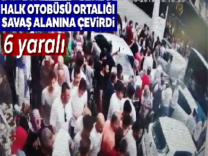 Ümraniye'de halk otobüsü önündeki araçların arasına daldı: 6 yaralı