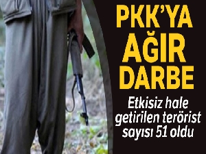Pençe Harekatı kapsamında 51 terörist etkisiz hale getirildi