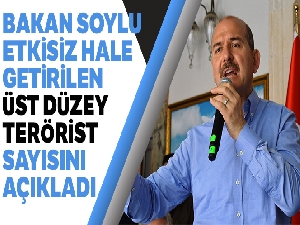 İçişleri Bakanı Soylu: 'Yılbaşından bu yana kadar 49 üst düzey terörist ölü ele geçirildi'
