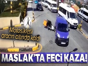 Maslak'ta feci kaza kamerada
