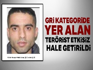 Gri kategoride yer alan terörist etkisiz hale getirildi   !