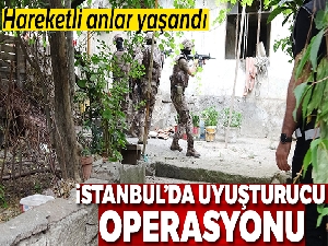 Pendik'te helikopter destekli uyuşturucu operasyonu