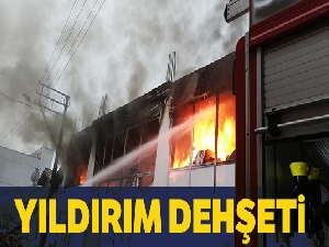 Sakarya'da iş yerine yıldırım düştü: 1'i ağır 2 kişi yaralı