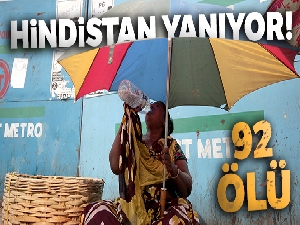 Hindistan'da aşırı sıcaklar yüzünden ölenlerin sayısı 92'ye çıktı