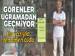 Öyle bir şey yaptı ki her gören dükkanına uğruyor