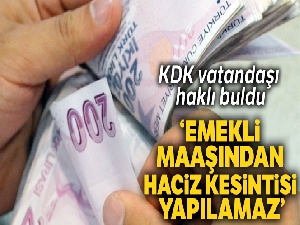 Kamu Denetçiliği Kurumu: 'Emekli maaşında haciz kesintisi yapılamaz'