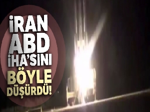 İran, ABD İHA'sını düşürdüğü anın görüntüleri yayınladı