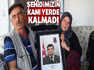 Şehit edilen Uzman Çavuş Yunus Emrah Ateş'in kanı yerde kalmadı