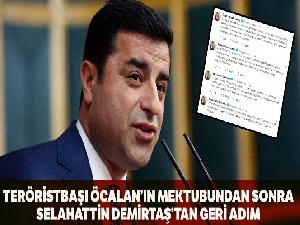 Demirtaş'tan teröristbaşı Öcalan'a destek açıklaması
