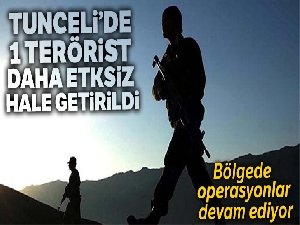 Tunceli'de etkisiz hale getirilen terörist sayısı 3 oldu