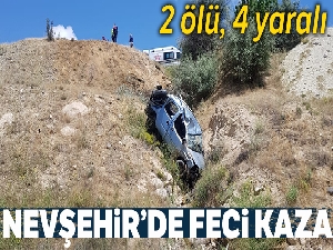 Nevşehir'de ticari araç şarampole yuvarlandı: 1'i bebek 2 ölü, 4 yaralı
