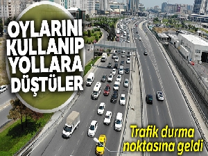 Oylarını kullanıp yollara düştüler
