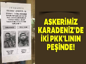 Asker Doğu Karadeniz'de iki PKK'lının peşinde