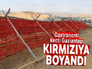 Gastronomi kenti Gaziantep kırmızıya boyandı
