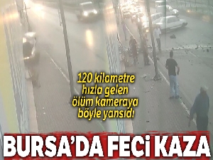 120 kilometre hızla gelen ölüm kameraya böyle yansıdı, 1 ölü 1 yaralı