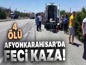 Tır ile otomobil çarpıştı, 4 kişi hayatını kaybetti